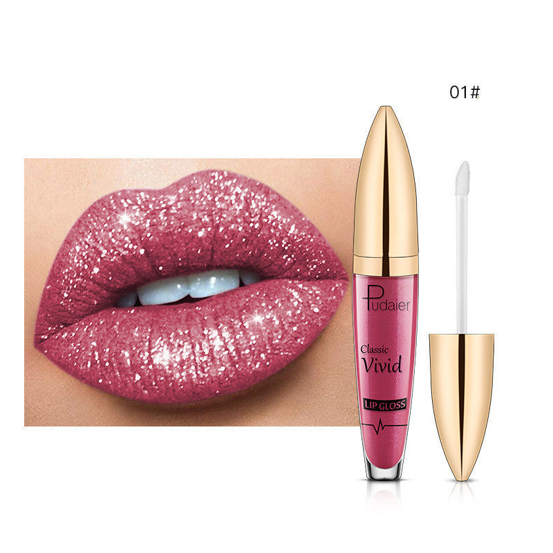 Pudaier Sip Glitter Flip Matte Shimmer Lip Gloss No Stain On Cup Diamond Lipstick Pudaier Sip Glitter Flip Matte Shimmer Lip Gloss No Stain On Cup Diamond Lipstick